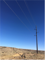 Photograph of transmission line